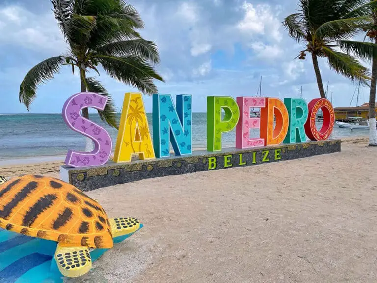 San Pedro Belize Sign