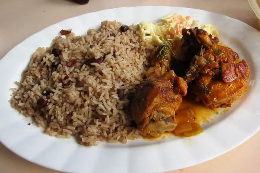 Belizean Rice and Beans Dish
