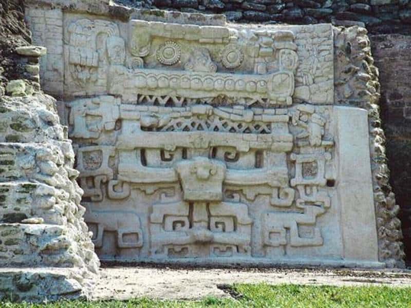 Caracol Mayan Temple Mask