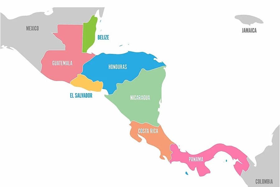 Central America Map